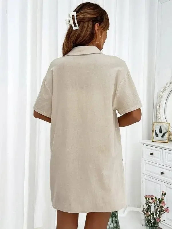 Stay Cool & Stylish This Summer – Women's Cotton Linen Two-Piece Set