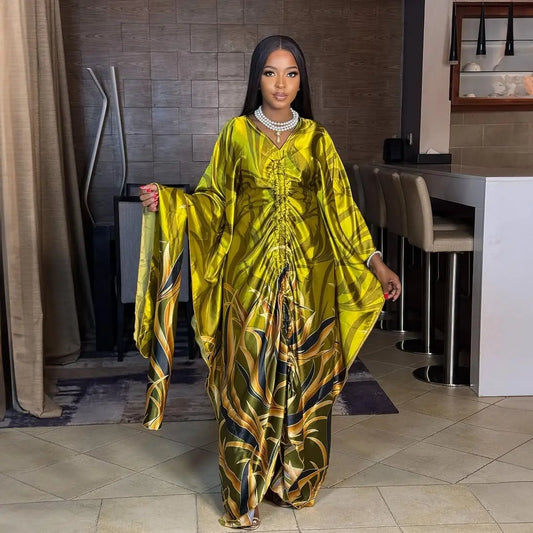 Elegant African Print Dress for Women
