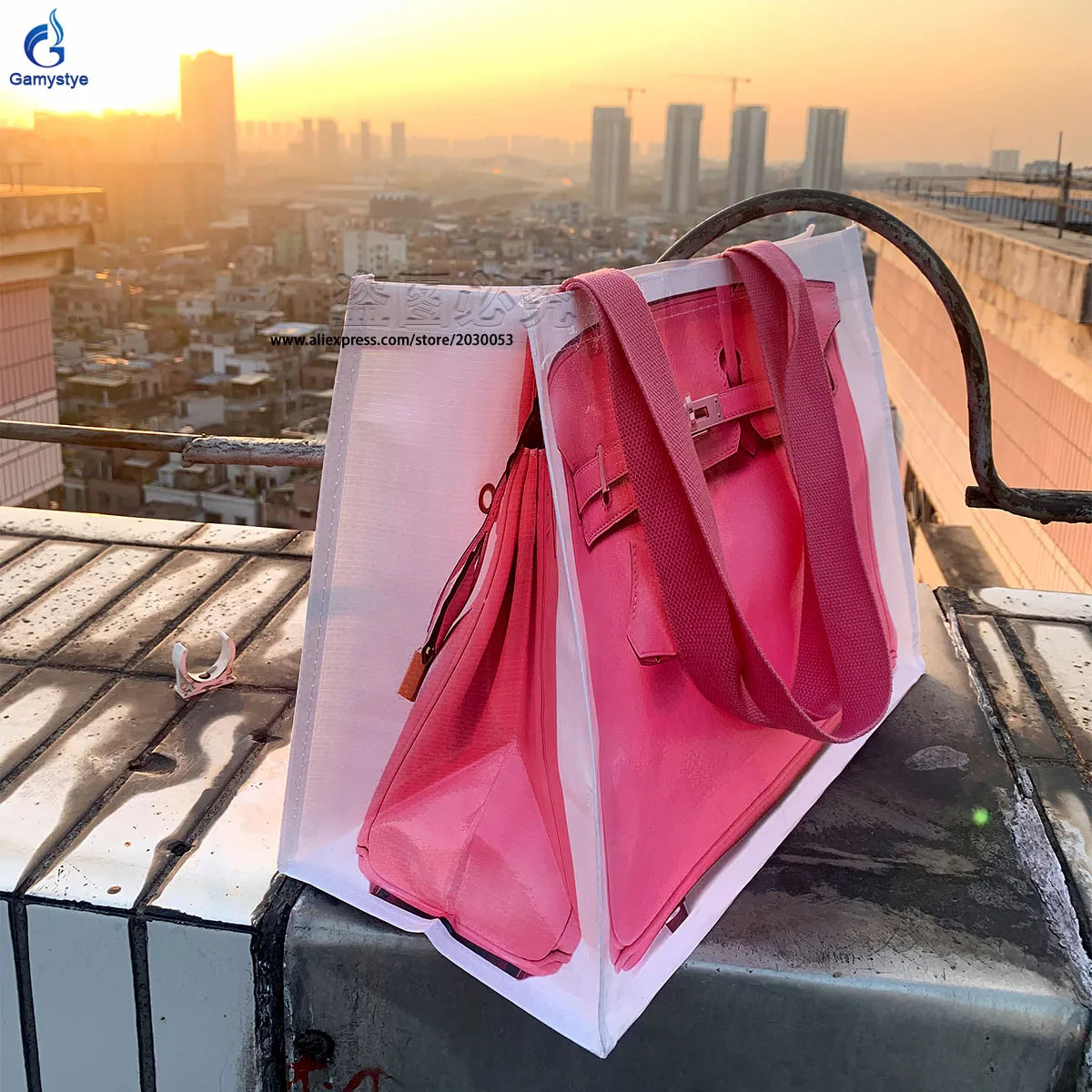 Woven Large Capacity Tote Bag – Stylish Travel & Shopping Handbag