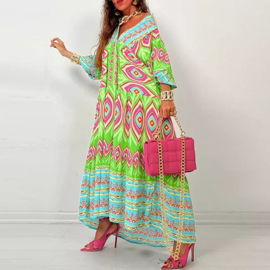 Autumn New African Dresses for Women – Dashiki Abaya Style