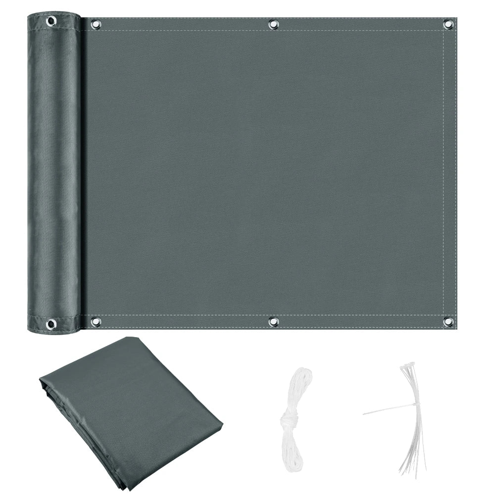 Balcony Privacy Screen Fence Cover – UV Protection, Waterproof & Weatherproof Windscreen