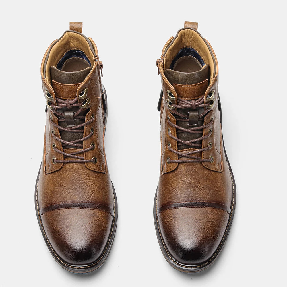 Retro Men’s Leather Boots