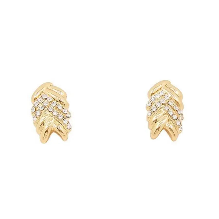 Women's Fashion Crystal Jewelry Set – 18K Gold Plated Necklace & Earrings