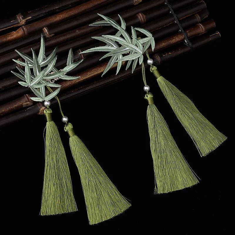 Retro Imitation Pearl Hairpin & Hair Clip, Cheongsam-Inspired Ancient Jewelry