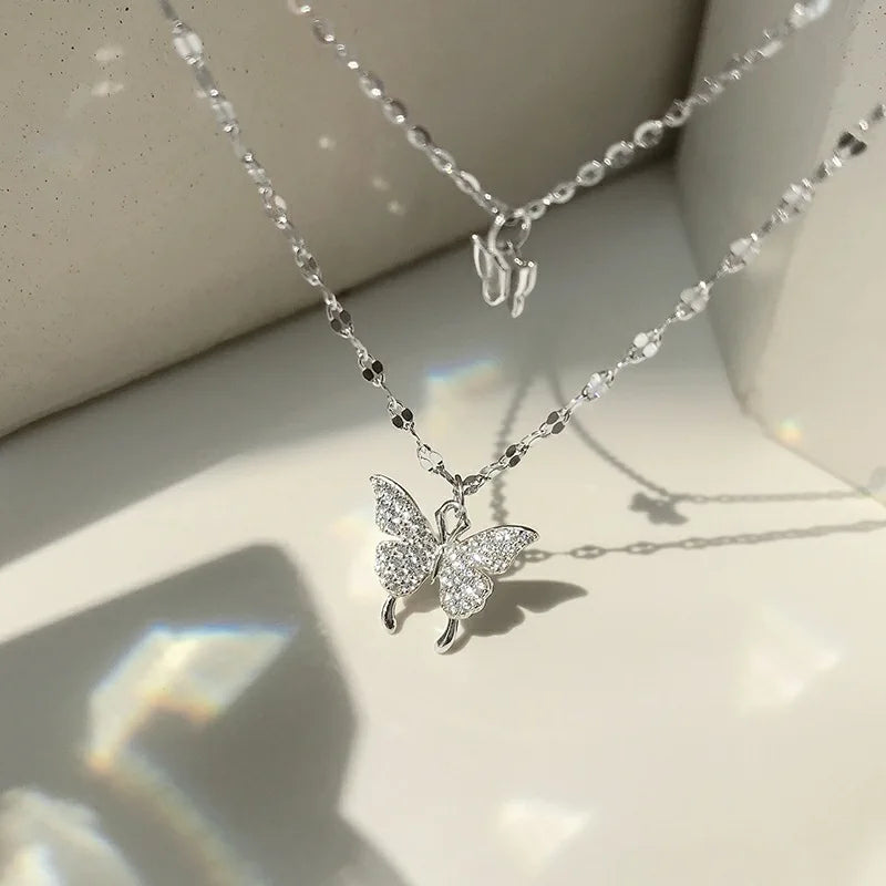 Silver Color Cross Pendant Necklace