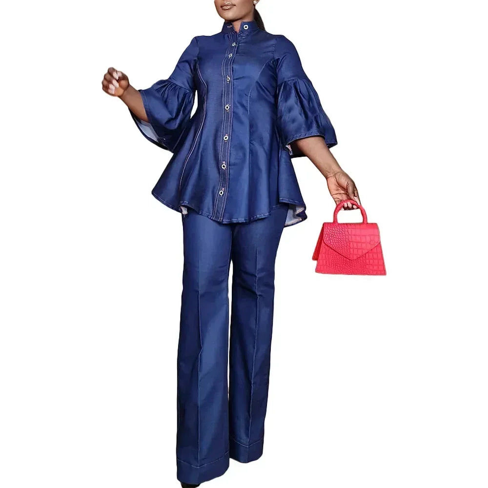 Women’s Spring Fashion Denim 2-Piece Set