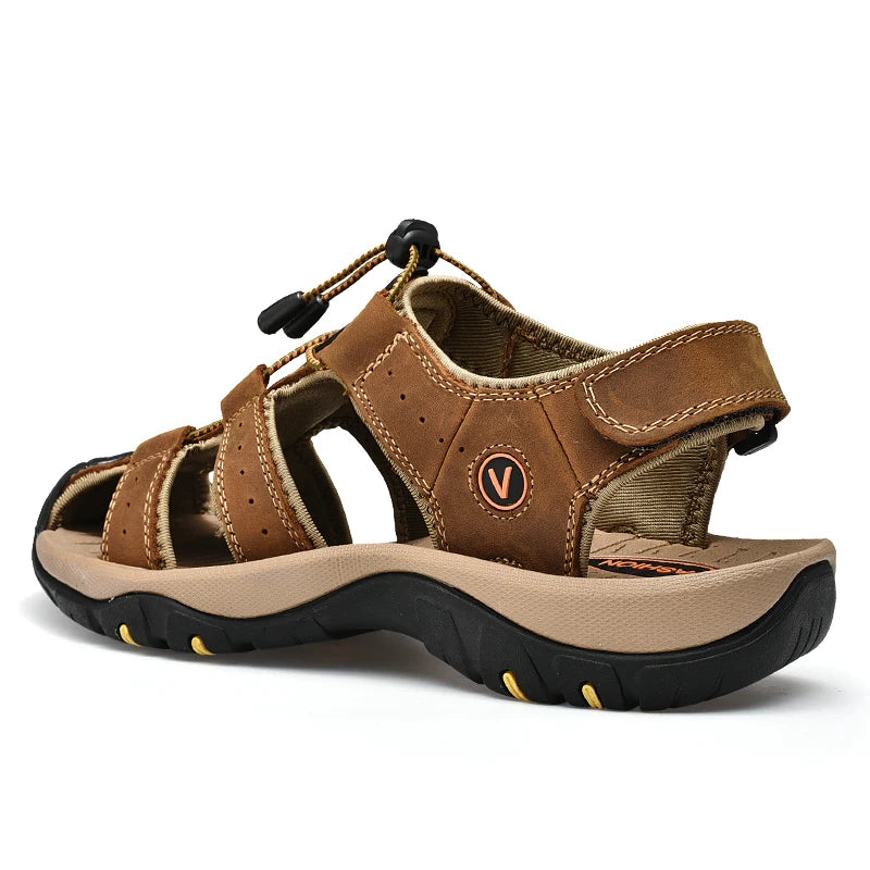 Men's Genuine Leather Summer Sandals