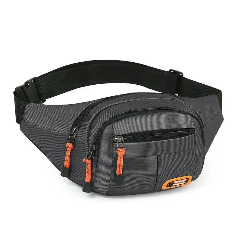 Oxford Waterproof Waist Bag for Men & Women – Large Capacity, Multifunctional Belt Pouch