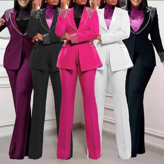 Pant Set Women Two-Piece Matching Outfit