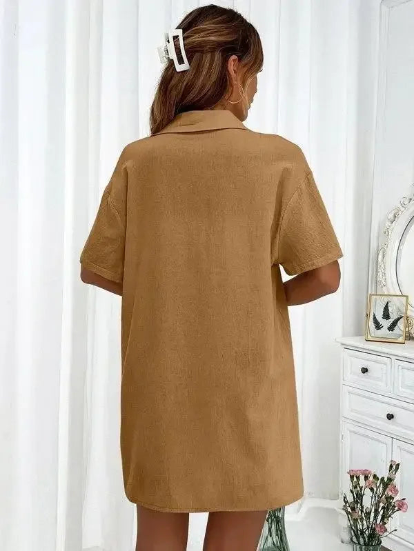 Stay Cool & Stylish This Summer – Women's Cotton Linen Two-Piece Set