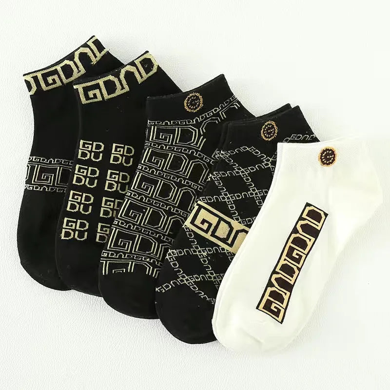Men’s Thin Breathable Low-Cut Socks (5/10 Pairs) – Anti-Odor, Moisture-Wicking