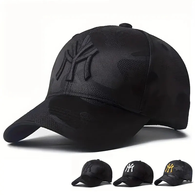 Fashion Letter Embroidery Camouflage Baseball Hat – Spring & Autumn Outdoor Cap