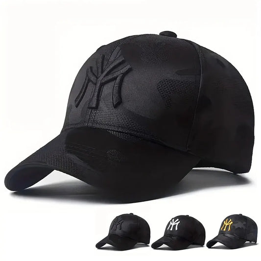 Fashion Letter Embroidery Camouflage Baseball Hat – Spring & Autumn Outdoor Cap