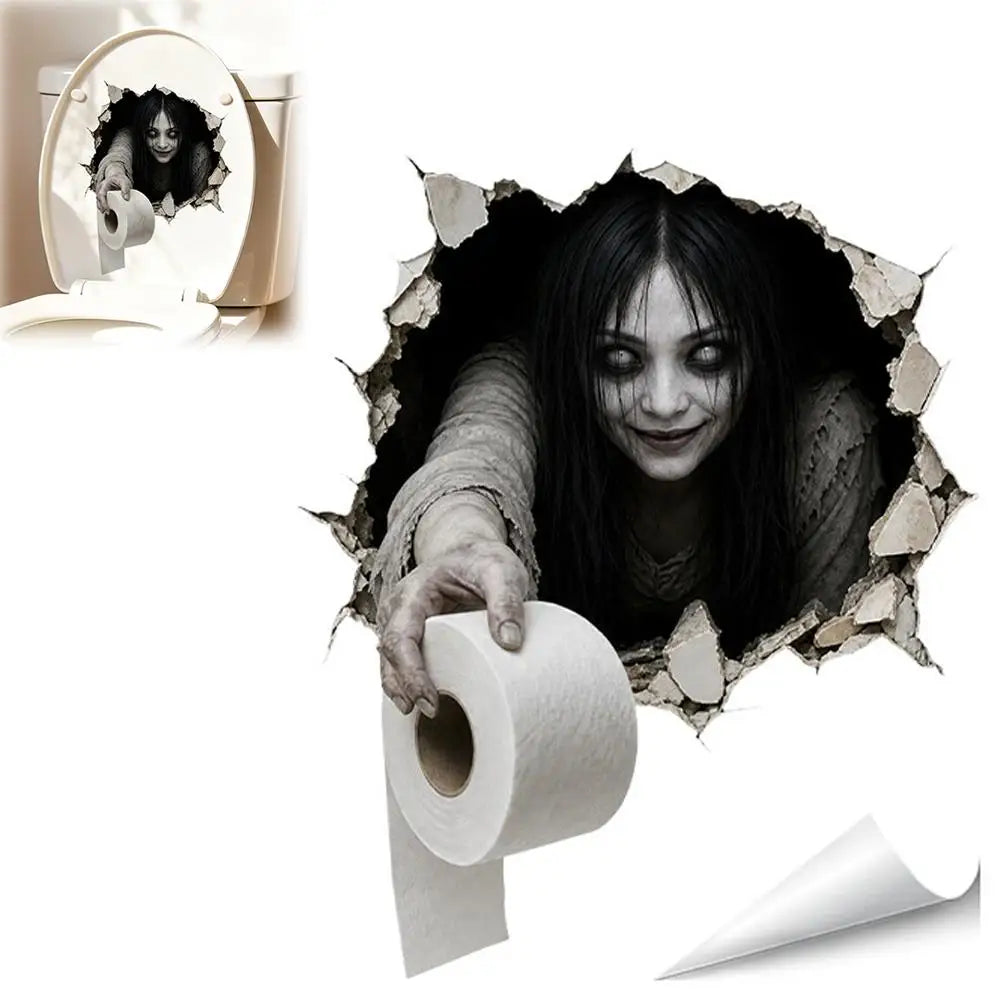 Halloween Wall Stickers – Scary Ghost Wall Decals for Bedroom, Living Room, Bar, and Party Decorations