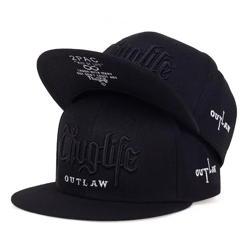 "1 Pcs Fashion Fastball CAP Thug life Embroidery Hip hop Baseball Cap Snapback