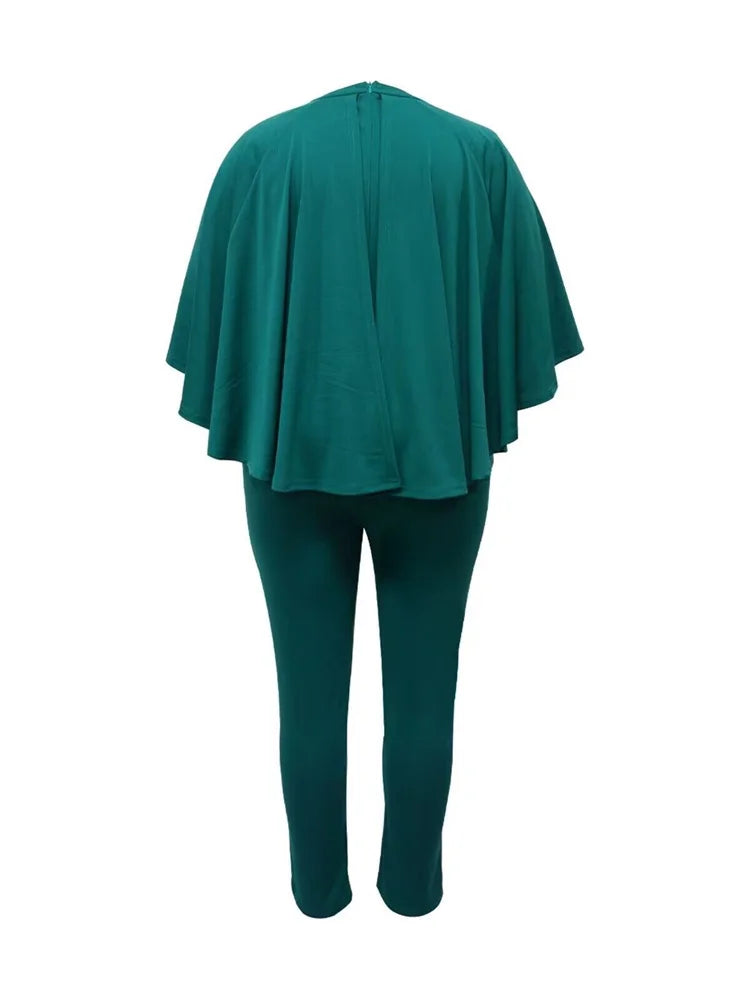 Women Summer Casual V Neck plus‑size rompers and jumpsuits