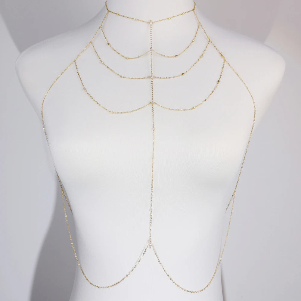 Fashion Special Water Drop Bling Oval CZ Choker Necklace Gold Color Lariat Long Bar Tear Drop Y Shape Long Tassel Women Jewelry