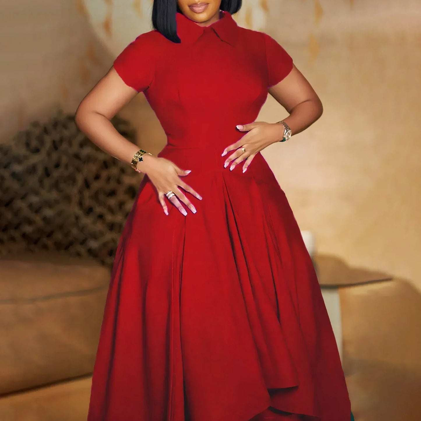 Elegant African Church Dress for Women