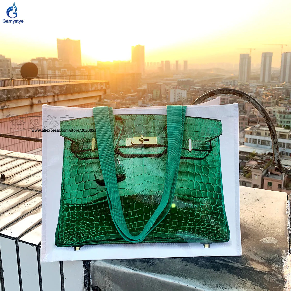 Woven Large Capacity Tote Bag – Stylish Travel & Shopping Handbag