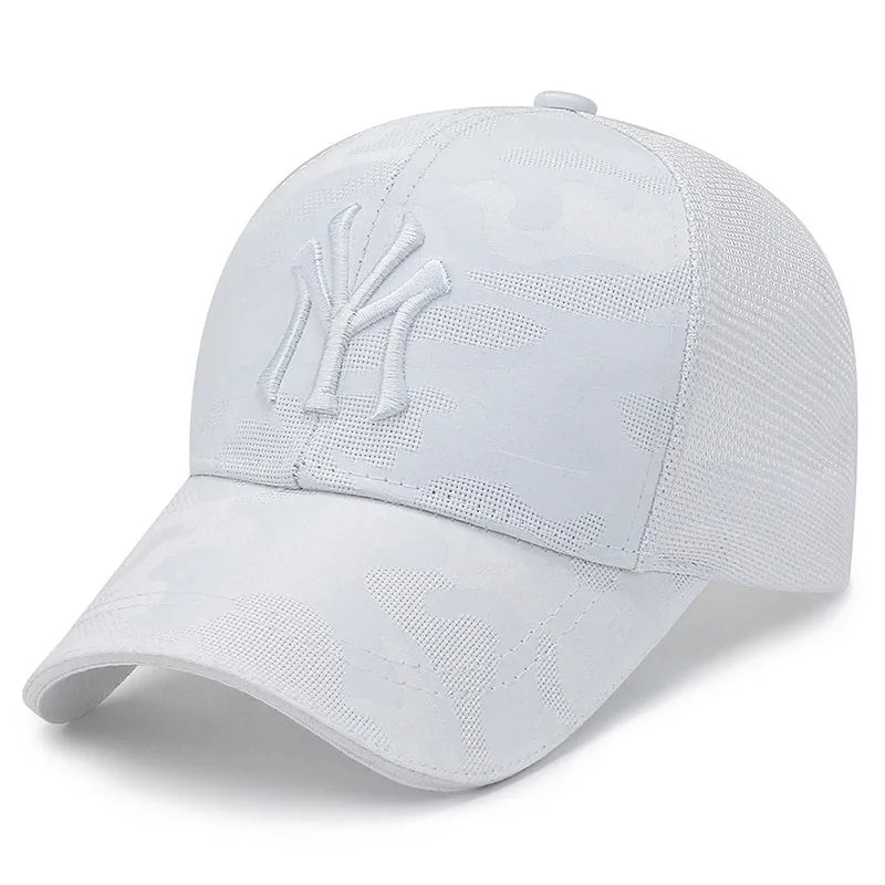 Fashion Letter Embroidery Camouflage Baseball Hat – Spring & Autumn Outdoor Cap