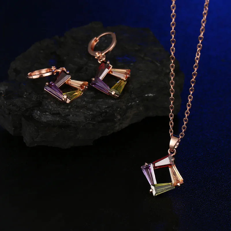 Fashion Jewelry Necklace & Earrings Set