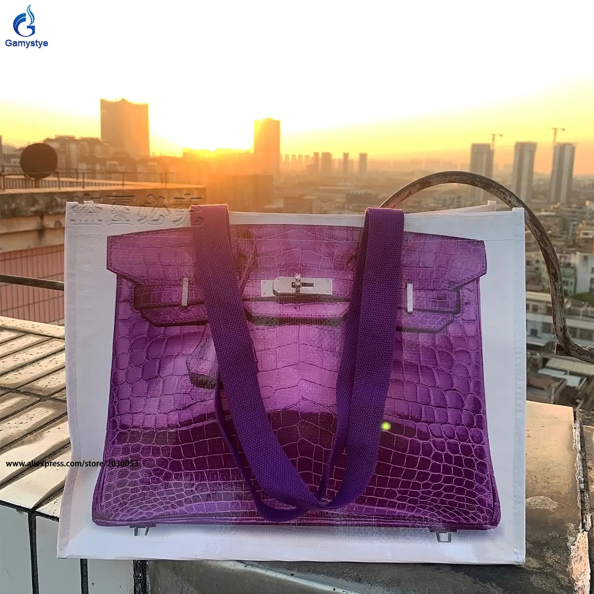 Woven Large Capacity Tote Bag – Stylish Travel & Shopping Handbag