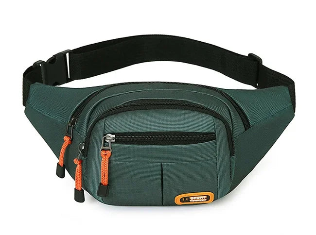 Oxford Waterproof Waist Bag for Men & Women – Large Capacity, Multifunctional Belt Pouch