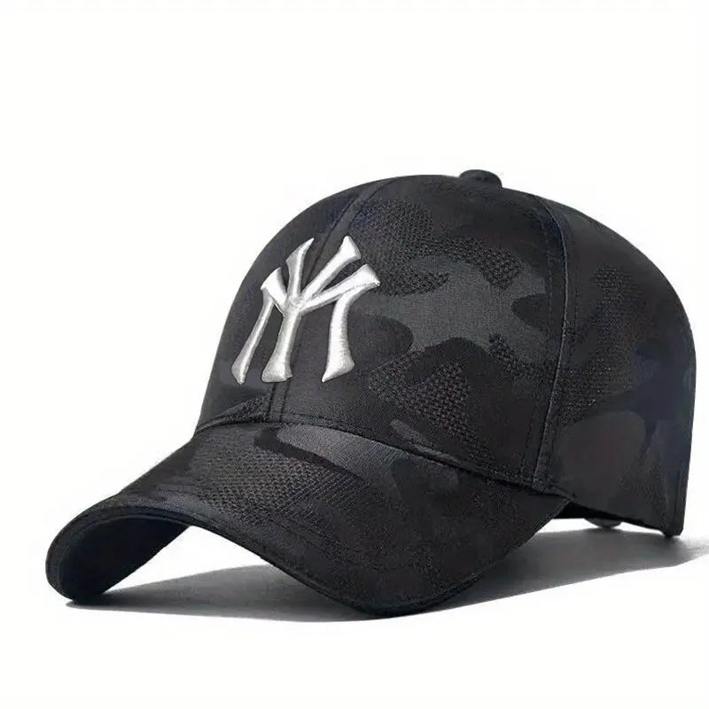 Fashion Letter Embroidery Camouflage Baseball Hat – Spring & Autumn Outdoor Cap