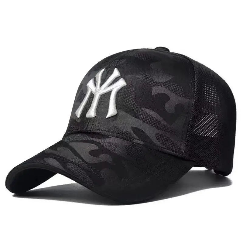 Fashion Letter Embroidery Camouflage Baseball Hat – Spring & Autumn Outdoor Cap