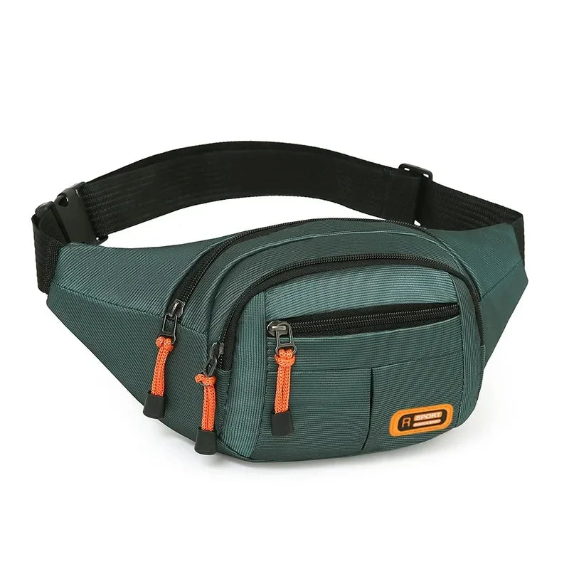 Oxford Waterproof Waist Bag for Men & Women – Large Capacity, Multifunctional Belt Pouch