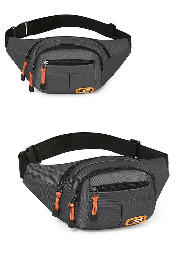 Oxford Waterproof Waist Bag for Men & Women – Large Capacity, Multifunctional Belt Pouch