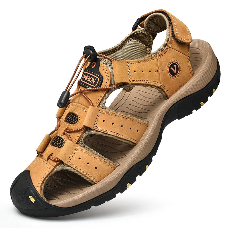 Men's Genuine Leather Summer Sandals