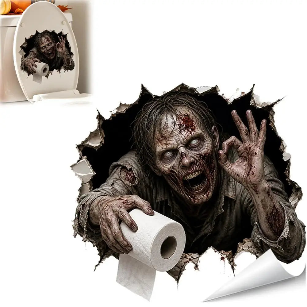 Halloween Wall Stickers – Scary Ghost Wall Decals for Bedroom, Living Room, Bar, and Party Decorations