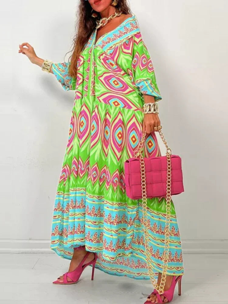 Autumn New African Dresses for Women – Dashiki Abaya Style
