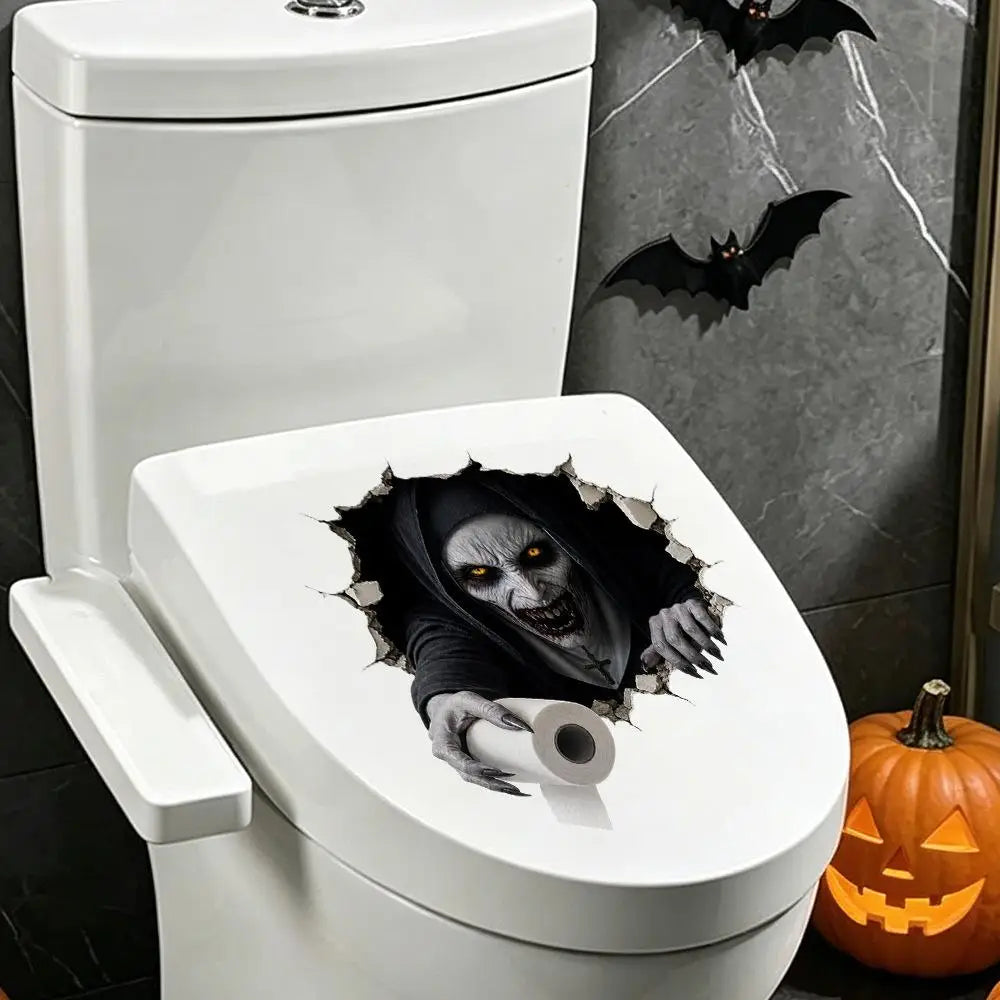 Halloween Wall Stickers – Scary Ghost Wall Decals for Bedroom, Living Room, Bar, and Party Decorations