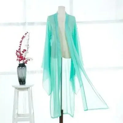 Traditional Hanfu Overcoat Chiffon Cardigan Cloak
