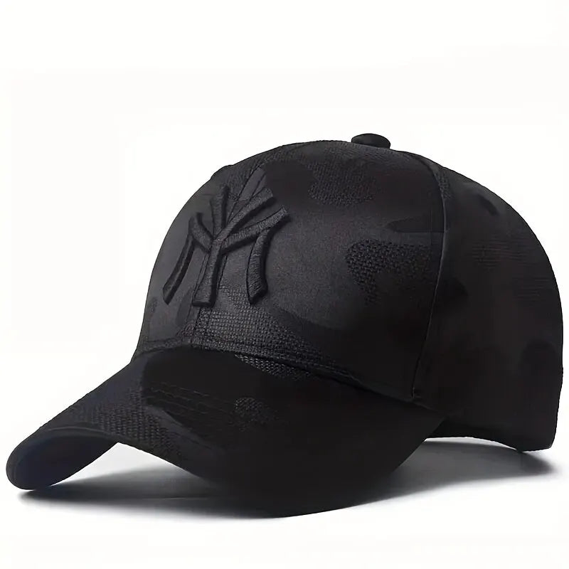 Fashion Letter Embroidery Camouflage Baseball Hat – Spring & Autumn Outdoor Cap