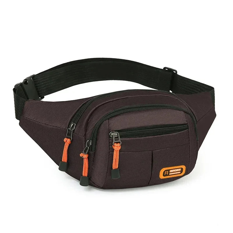 Oxford Waterproof Waist Bag for Men & Women – Large Capacity, Multifunctional Belt Pouch
