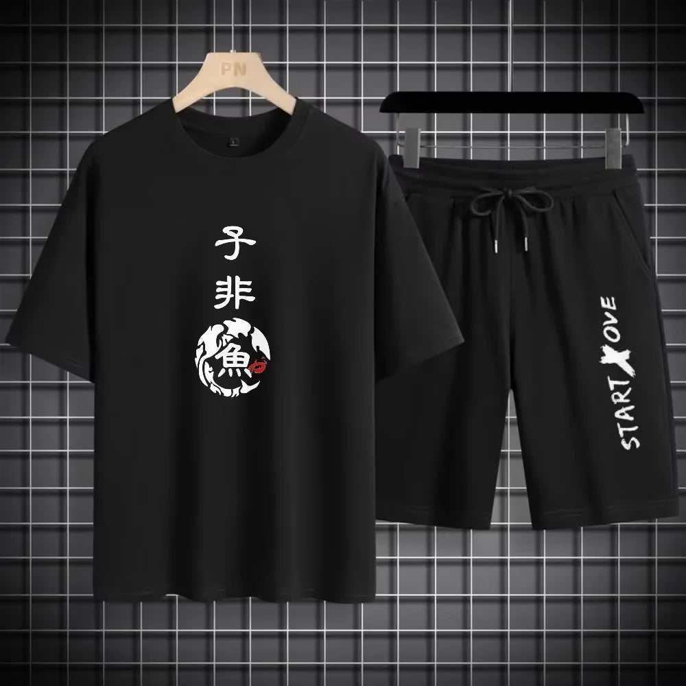 Men’s Summer Quick-Dry 3D Printed Sports Set