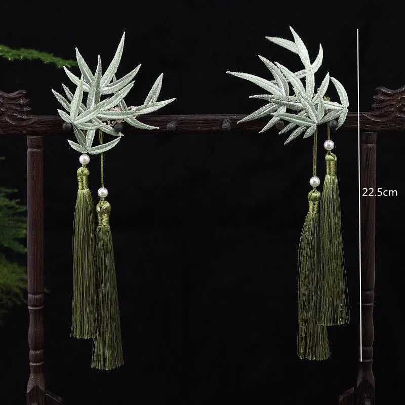Retro Imitation Pearl Hairpin & Hair Clip, Cheongsam-Inspired Ancient Jewelry