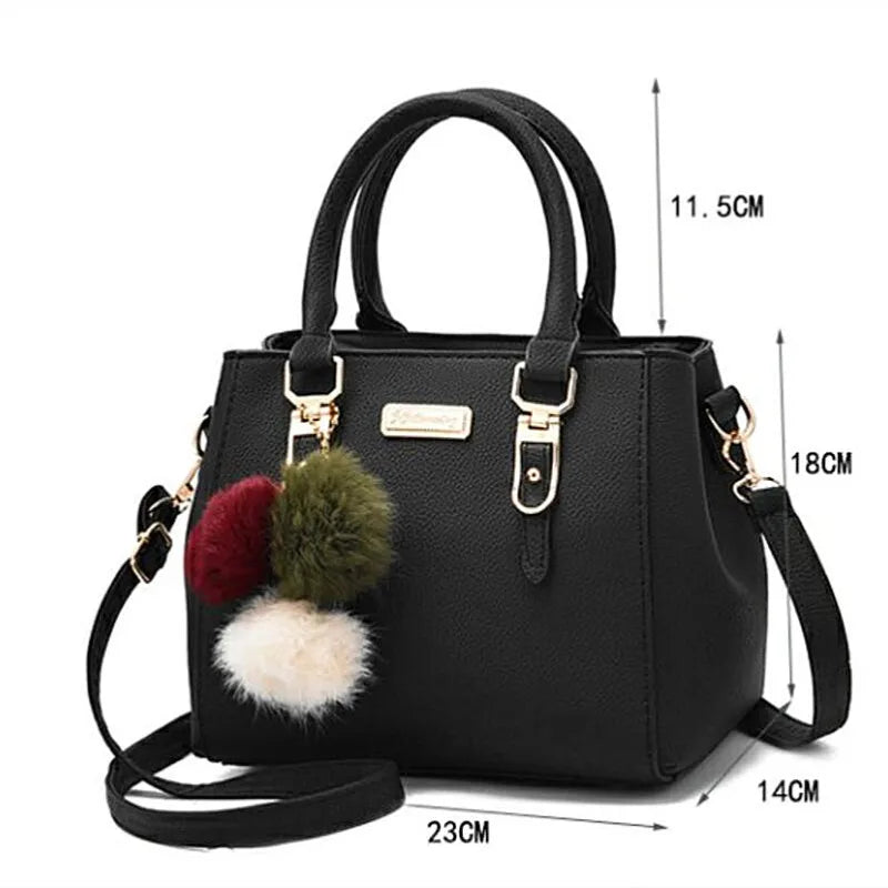 PU Leather Vintage Tassel Women’s Handbag