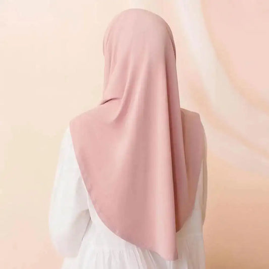 Malaysian Solid Modal Jersey Instant Hijab with Strap – Casual Headscarf for Muslim Women