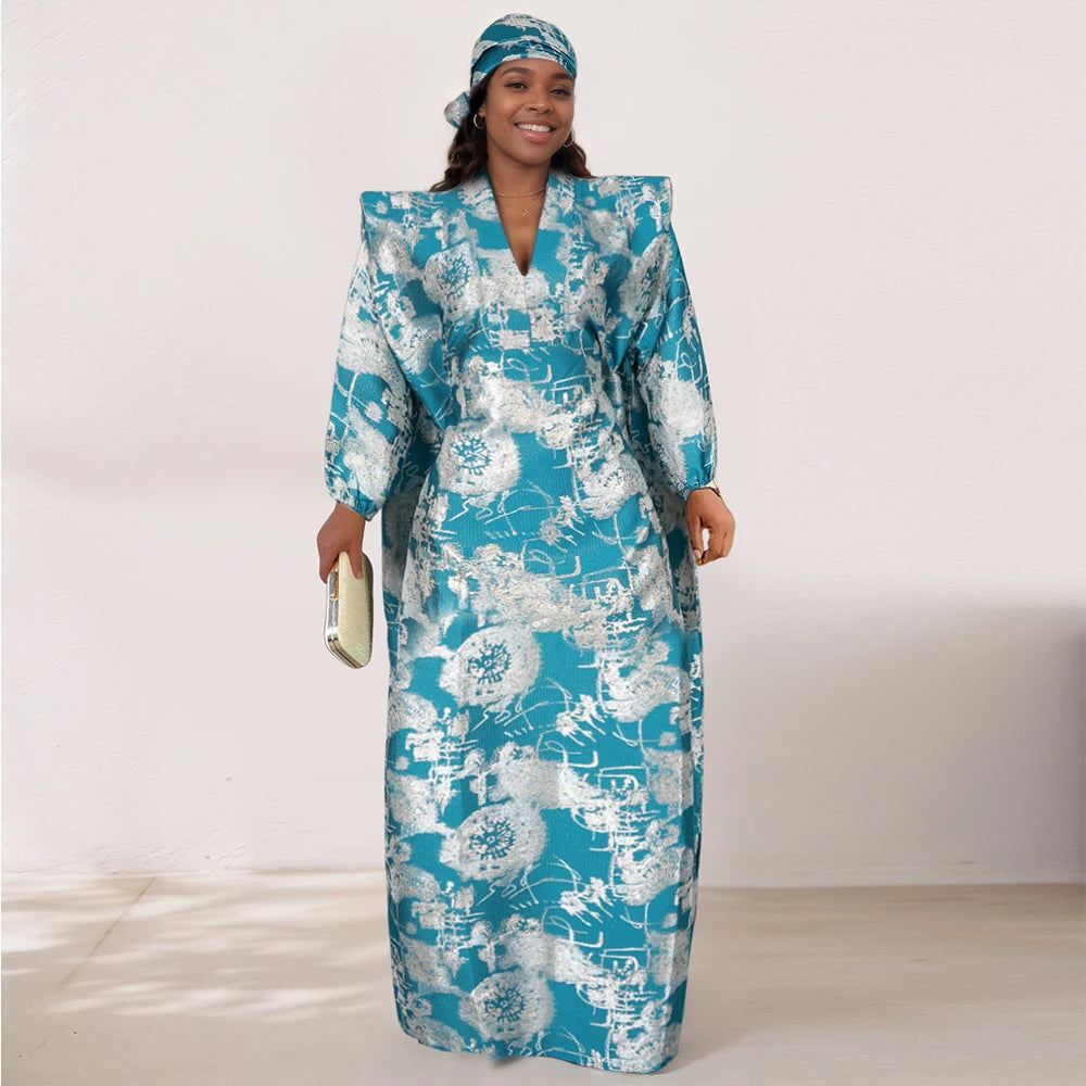 African Dresses for Women – Traditional Dashiki Ankara Maxi Gown Kaftan Abaya Robe