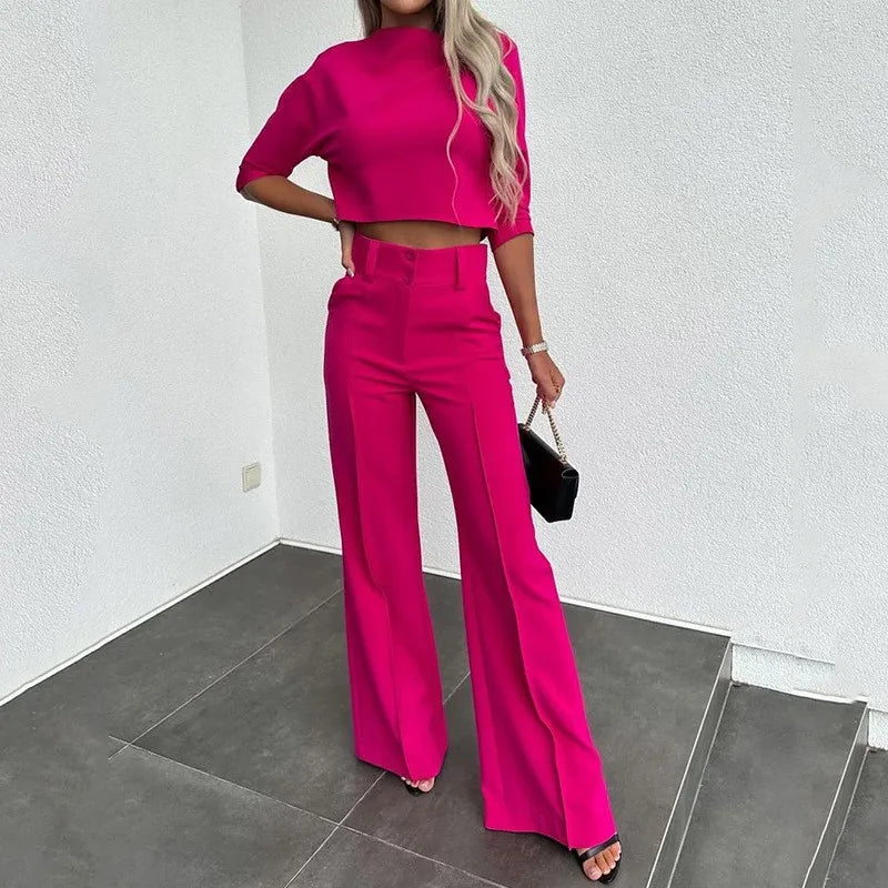 Elegant Office Lady Suits – 2024 Autumn Two-Piece Set