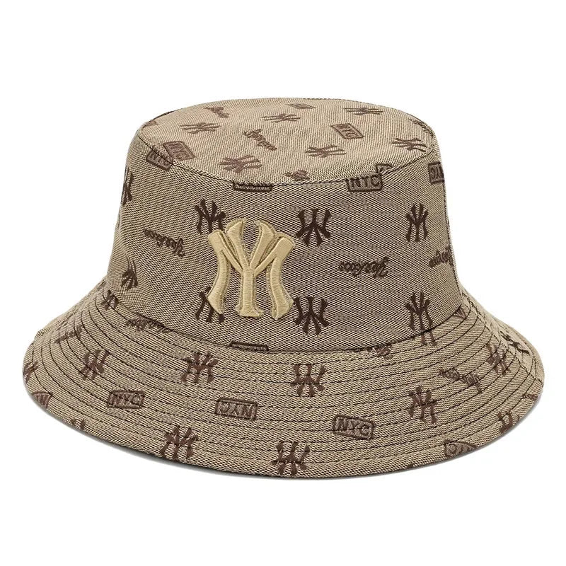 Unisex Letter Embroidery Fisherman Hat – Summer Sun Protection Bucket Hat
