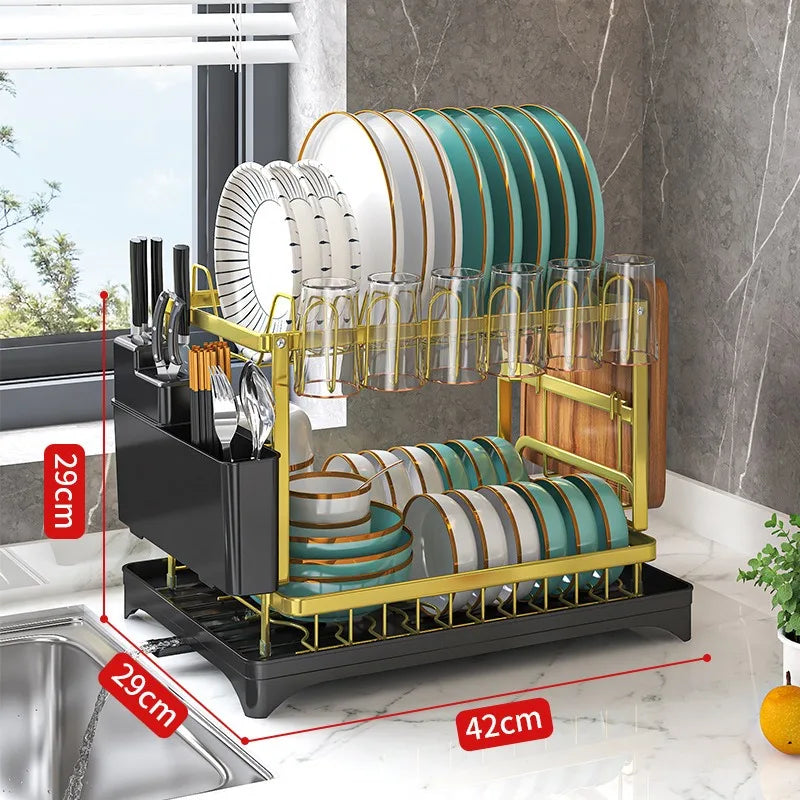 Kitchen Drainage Rack – Multifunctional Dish & Utensil Organizer