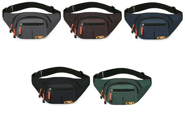 Oxford Waterproof Waist Bag for Men & Women – Large Capacity, Multifunctional Belt Pouch