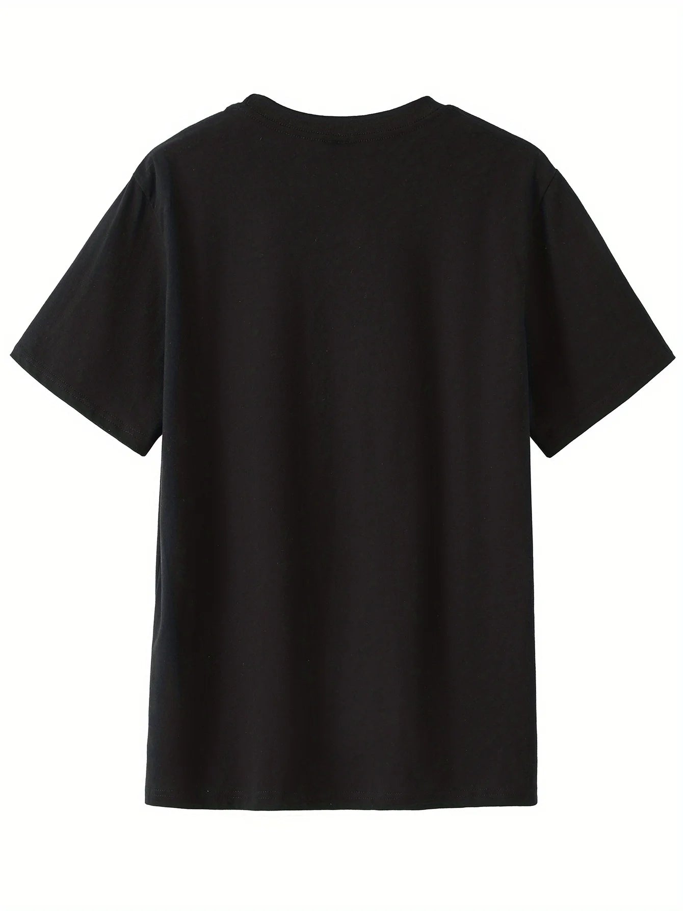Men’s Summer Casual T-Shirt – 100% Pure Cotton, Plus Size, Creative Cross Prin