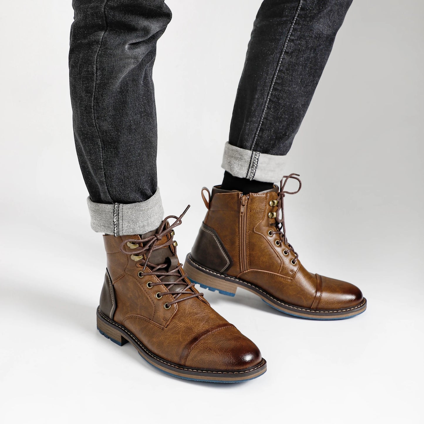 Retro Men’s Leather Boots