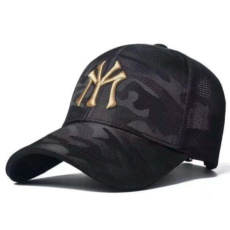 Fashion Letter Embroidery Camouflage Baseball Hat – Spring & Autumn Outdoor Cap